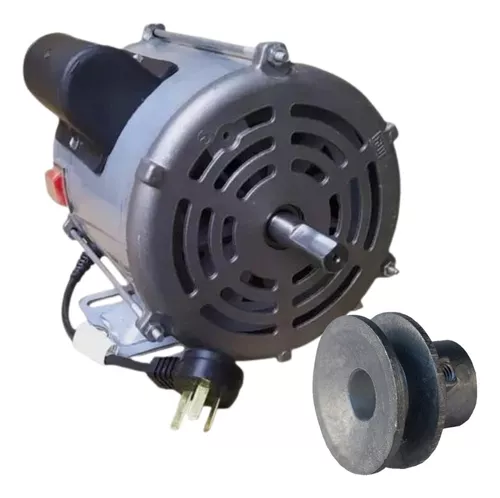 Motor WEG 1 HP + Polea Motor Aluminio Chica - Imagen 2