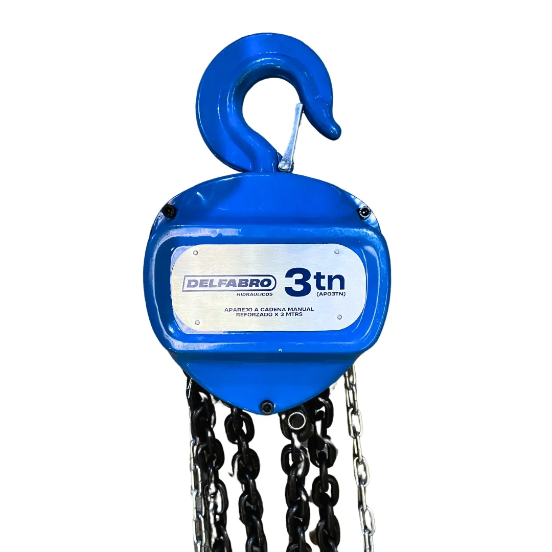 Aparejo A Cadena Manual Reforzado 3 Tn (3 mtrs)