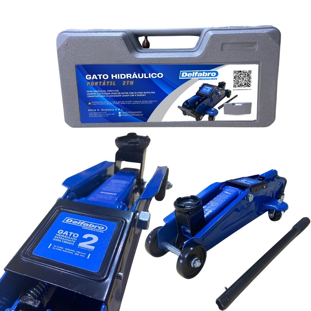 Crique Carrito Hidráulico 2tn Portátil C/Valija