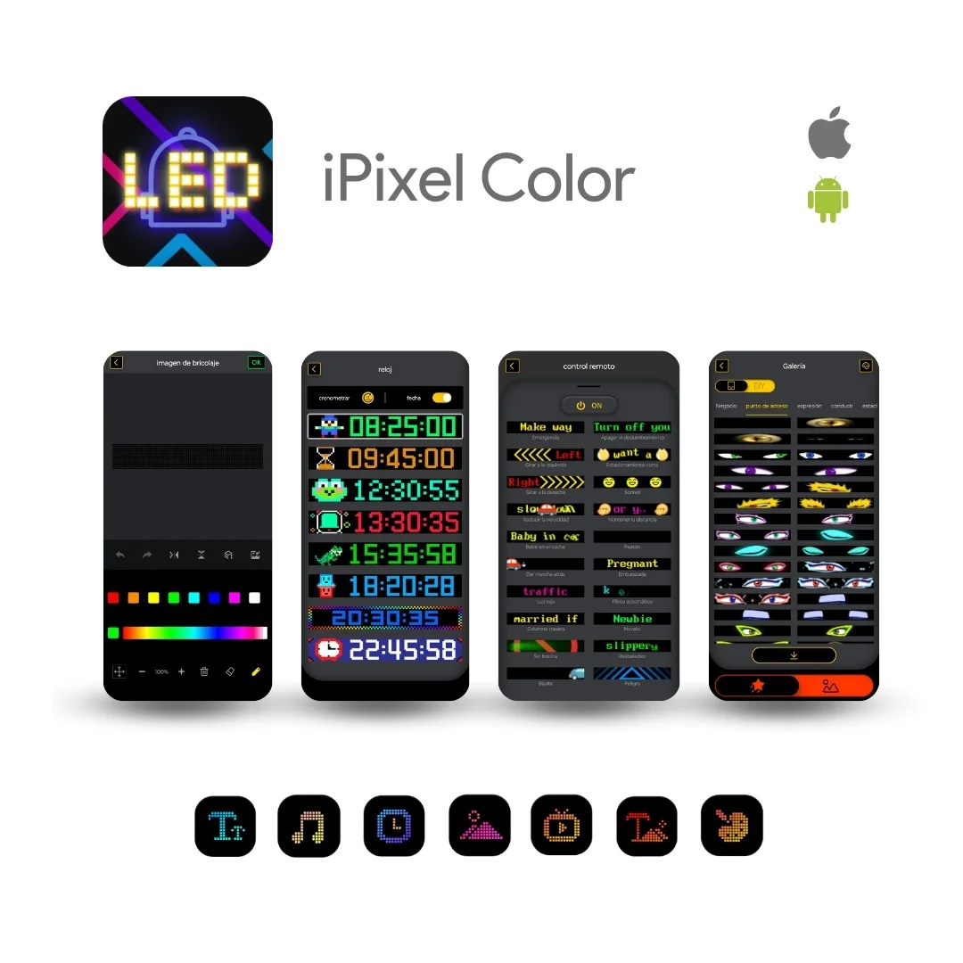 Luz Led Ojos Animados 1u De 60x12 Cm Usb Rgb Multicolor - Imagen 3