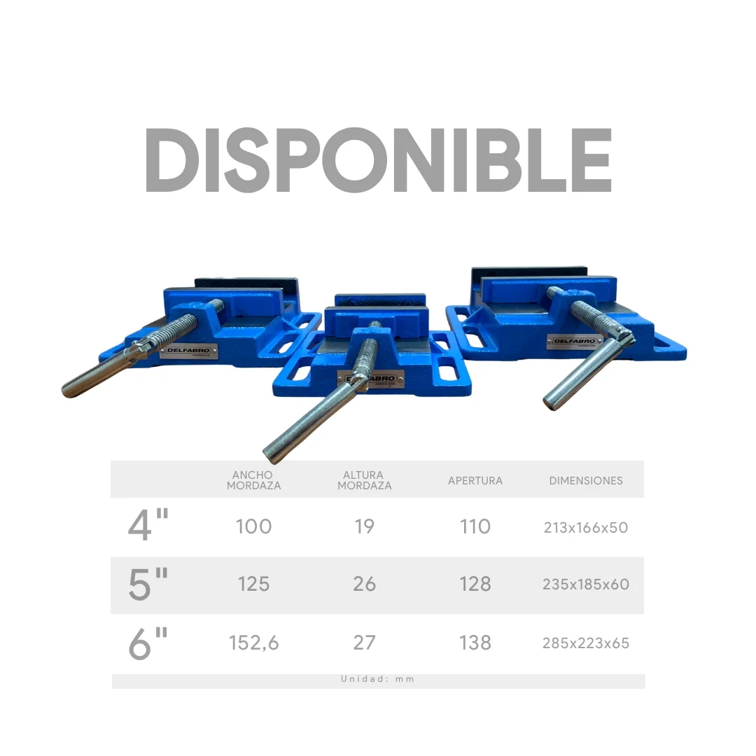 Morsa Plana De 125mm 5" Taladro Banco - Imagen 5